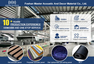 Panel acústico de <span class=keywords><strong>madera</strong></span> con ranura acústica MJ MASTER, impermeable, insonorizado, aislamiento de ruido, paneles de <span class=keywords><strong>techo</strong></span>/pared, modelo 3D, diseño de Hotel - Product Image 6