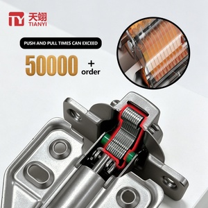 TIANYI Clip-on Self Dumping Cold Rolled Steel <b>Soft</b> <b>Close</b> <b>Cabinet</b> <b>Hinge</b> 105 Degree Hydraulic Furniture <b>Hinge</b> Kitchen Door <b>Hinge</b> - Product Image 4