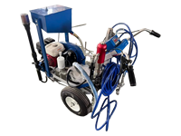 Machine de marquage routier sans air robuste 6,5 CV avec pompe à piston hydraulique importée pour peinture à froid