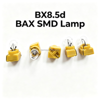 Ampoule de signalisation d'avertissement pour tableau de bord de voiture et moto, BX8.5d BAX SMD T1 1/2, lampe de surface rectangulaire, 12V