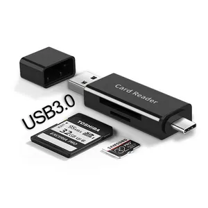 USB 3.0 leitor de cartão SD / TF cartão dois em um leitor de cartão multifunções notebook câmera móvel memória Micro OTG Tipo-c