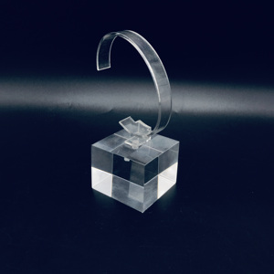 Soporte de exhibición de relojes de acrílico, estante de esquina moderno transparente para tienda minorista, 4x4x16,2 cm, duradero, fácil montaje, vertical - Product Image 6