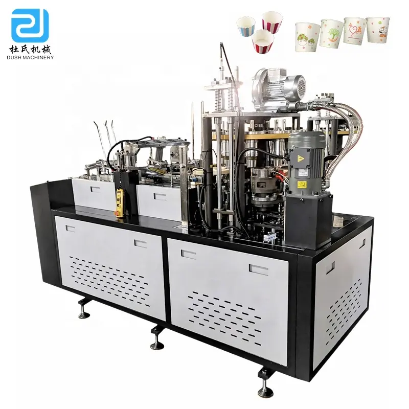 Fabricantes de máquinas de fabricación de vasos de papel de leva abierta para fabricar tazas de té y café de papel del precio de la DS-C12