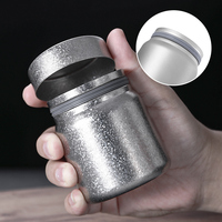 Boîte à thé classique en titane pur de haute qualité 2026, grande capacité, étanche à l'humidité, 220 ml, pot de camping pour la maison et les voyages