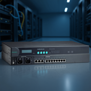 Servidor Terminal Moxa CN2650-8-2AC, 8 Puertos Seriales, 2 Puertos Ethernet, Dispositivo de Red Industrial - Product Image 3