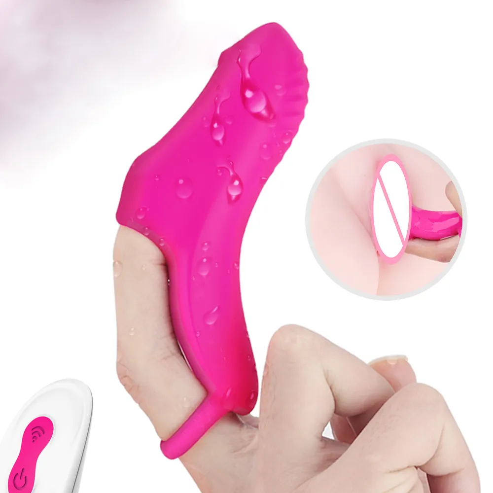 S-HANDE Remote Control G Spot pemijat klitoris mainan seks Vibrator lengan jari pasangan wanita Vibrator untuk jari wanita