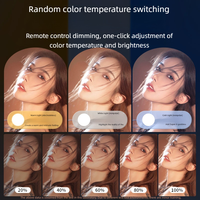 Nouvelle lampe de photographie pour tablette 24 pouces avec détection de visage, télécommande, grande ouverture et gradation pour influenceurs en ligne et diffusions en direct