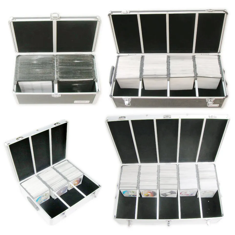 Aluminum Cd/dvd Storage Case Professional Novelty High-capacity Multipurpose Aluminum Tools Case With Drawers