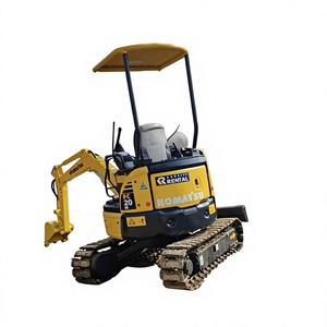 Mini-excavatrices Komatsu PC20MR, excavatrice à chenilles en caoutchouc de 2 tonnes |   Mini-pelleuse d'origine japonaise avec godet de 0,1 m et pompe Kawasaki - Product Image 1