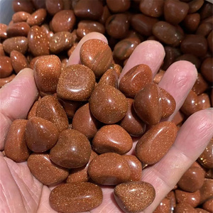 Nuovi Arrivi: Pietre Preziose Sciolte da 10-20mm, Pietra Dorata Levigata per Decorazione - Product Image 2