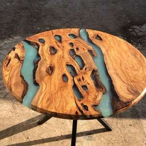 <span class=keywords><strong>Table</strong></span> basse <span class=keywords><strong>bois</strong></span> résine époxy cristalline belle <span class=keywords><strong>table</strong></span> à manger en résine solide - Product Image 4