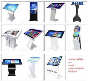Tự phục vụ màn hình cảm ứng tương tác thông tin kiosk hiển thị 32 43 49 55 65 inch LCD LED wayfinding triển lãm kiosk kim loại - Product Image 5