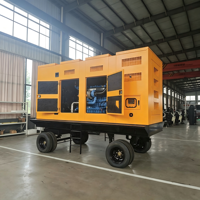 Groupe électrogène silencieux portable à attelage rapide pour une installation et un montage rapides sur site