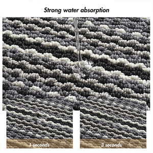 Tapis de cuisine Verona rectangulaire rayé antidérapant, résistant à l'huile et imperméable en polypropylène pour cuisine - Product Image 4