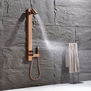 Popular Juego de Ducha SPA de Latón con Pulverizador y Masaje, Montado en la Pared, Sistema de Ducha Multifuncional para Baño, Ideal para Hoteles y Apartamentos - Product Image 4