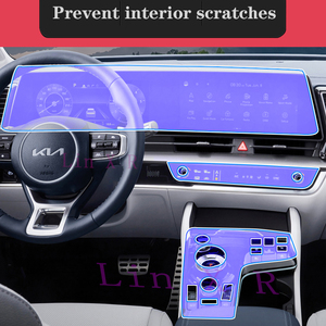 Intérieur de voiture pour <span class=keywords><strong>Kia</strong></span> <span class=keywords><strong>Sportage</strong></span> <span class=keywords><strong>NQ5</strong></span> <span class=keywords><strong>2022</strong></span>-présent Console centrale Film de protection Transparent TPU accessoires anti-rayures - Product Image 2