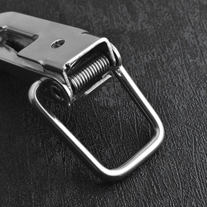 Stainless Steel Box Buckle Latch With Spring Mechanism For Toolboxes And Furniture <b>Locks</b> Durable Industrial Design - Product Image 1