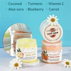 Etiqueta privada Venta caliente <span class=keywords><strong>Exfoliante</strong></span> de sal <span class=keywords><strong>Exfoliante</strong></span> facial <span class=keywords><strong>natural</strong></span> de coco Exfoliar <span class=keywords><strong>la</strong></span> <span class=keywords><strong>piel</strong></span> VC Blanqueamiento Brillo Helado <span class=keywords><strong>Exfoliante</strong></span> facial - Product Image 4