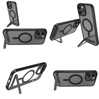 Casing Belakang Anti Gores dengan Penyangga untuk iPhone 14 Pro Max 17 Air 16 15 13 12 11, Pelindung Anti Benturan dengan Holder