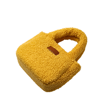 Adorable mini trousse de toilette de voyage en fausse fourrure de peluche, pochette souple et polyvalente, design mignon et original, petit sac.