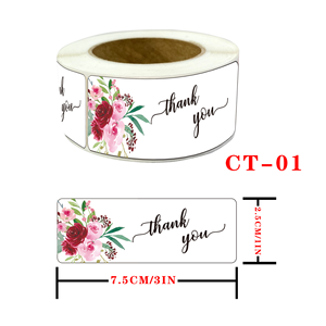 Pegatinas de agradecimiento por su pedido, etiquetas de sellado para pegatinas decorativas autoadhesivas, etiquetas adhesivas en rollo - Product Image 2