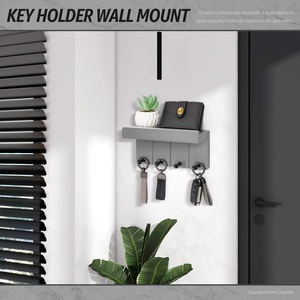 Moderno Porta Llaves <span class=keywords><strong>de</strong></span> Madera para Montar en la <span class=keywords><strong>Pared</strong></span>, para Sala <span class=keywords><strong>de</strong></span> Estar, Pasillo, Entrada, Almacenamiento <span class=keywords><strong>de</strong></span> Cartas, Gafas, Postales, Paraguas - Product Image 2