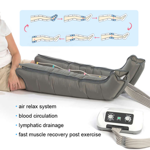 <span class=keywords><strong>Bottes</strong></span> de massage des jambes à compression d'air à 4 chambres, faciles à utiliser, pour drainage lymphatique et relaxation musculaire - Product Image 2