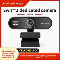 Webcam USB HD 1080P & 4K à Mise au Point Automatique Noire 2MP pour Diffusion en Direct avec Capteur d'Image CMOS en Stock