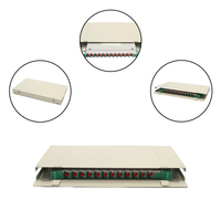 Boîtier de terminaison fibre optique ODF 12 ports 1U, panneau de brassage fibre optique ODF, OEM ODM, montable en rack