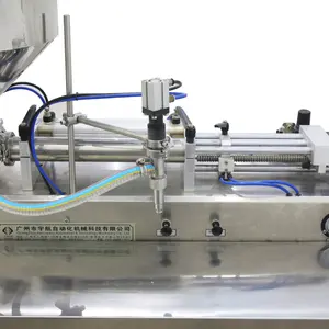 Горизонтальная Полуавтоматическая фасовочно-упаковочная установка ручной масляный насос крем Джем жидкое мыло для наполнения машина для крема и гель-паста шампунь