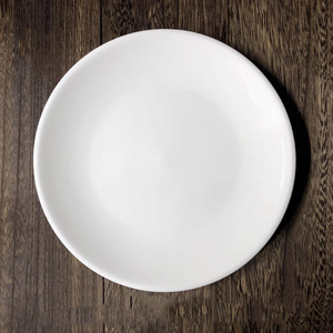 Plato redondo blanco de cerámica, porcelana fina, plato bajo para postre o carne, para fiestas, vajilla para uso doméstico. - Product Image 3