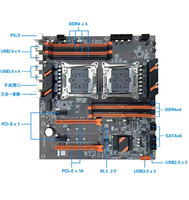 F8D X99 Dual LGA 2011-3 E5 V3 Prosesor CPU DDR4-REG Multi PCIe M.2 NVMe Server