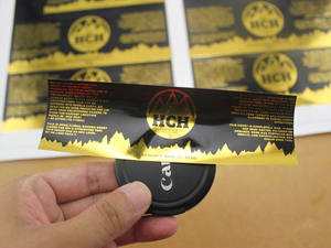 Benutzer definierte selbst klebende Goldfolie muster Aufkleber Etiketten für Weinflasche - Product Image 6