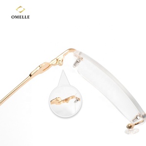 Montature per Occhiali Senza Bordi Semplici in Bulk - Design Unisex con Aste in Metallo e Costruzione Senza Telaio con Lenti Dimostrative - Product Image 2