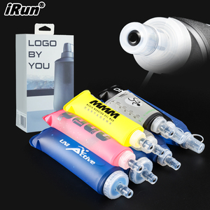<span class=keywords><strong>IRun</strong></span> Botella de agua de silicona plegable TPU Deportes Botella de agua plegable de silicona Hervidor plegable Botella de agua suave plegable - Product Image 1