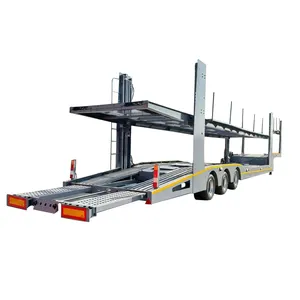 High Quality 8-12 Car Transport Trailers 50-100ton Can Be Customized 2-axle 3-axle Car Carrier Semi Trailer
