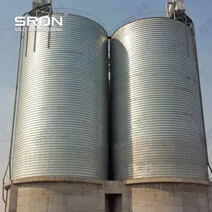 Hot Selling 1000 Tons Spiral Steel Cement Silo for Particle like Materials Bulk Cement Clinker Raw Materials Fly Ash Storage