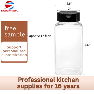 Meilleure Vente 2026 : Pot à Épices Carré en Plastique 500ml, Qualité Supérieure, Prix Direct Usine, <span class=keywords><strong>Moins</strong></span> <span class=keywords><strong>Cher</strong></span>, Moulin à <span class=keywords><strong>Sel</strong></span> en PP - Product Image 2