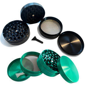 Tabakgrinder aus Acryl, 3-teilig, Rundes Design mit Scharfen Zähnen, Großhandel Tabak- und Gewürz-Kunststoff-Kräutermühle - Product Image 1