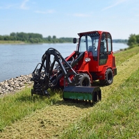 Mini Trattore Agricolo Economico con Caricatore Frontale, Tagliasiepi, Pala Gommata, Motore Yanmar, Pompa Idraulica ad Alta Efficienza