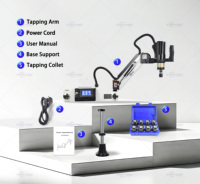 Machine à tarauder électrique à bras flexible M6-M36, moteur servo, écran tactile automatique, machine à fileter avec certification CE