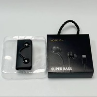 Écouteurs filaires Type-C avec microphone pour appels mains libres, compatibles avec Samsung Galaxy Note 10