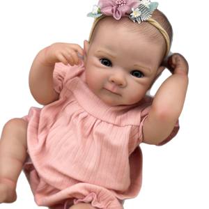 Muñecas Reborn 3D de 19 Pulgadas (48 cm) de Altura, Simulación de Color Realista, <span class=keywords><strong>Muñeca</strong></span> de Vinilo <span class=keywords><strong>que</strong></span> <span class=keywords><strong>Llora</strong></span>, Juguetes para Niños de 4 a 6 Años, Caja de Color - Product Image 5