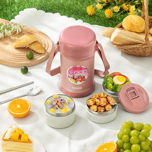 Fiambrera térmica aislada de acero inoxidable al vacío de alta calidad - Product Image 4