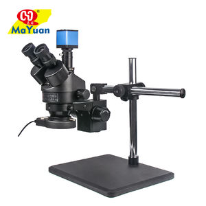 <span class=keywords><strong>Microscope</strong></span> Trinoculaire sur Support à Bras Unique avec Caméra Numérique HD pour Réparation de PCB - Product Image 1