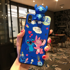 3D Cartoon Poohs <span class=keywords><strong>Stitch</strong></span> Air Bag Cell Phone Bracket IMD Case <span class=keywords><strong>stitch</strong></span> case For iPhone 6 6S 7 8 Plus X XS <span class=keywords><strong>XR</strong></span> XS MAX - Product Image 2
