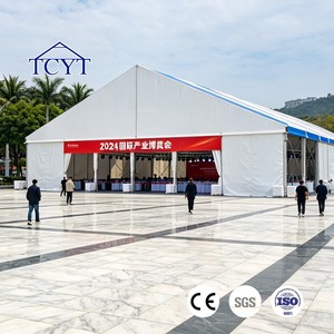 Grande tente de réception en aluminium avec structure en PVC imperméable <span class=keywords><strong>pour</strong></span> 150-200 personnes, 20x40, <span class=keywords><strong>pour</strong></span> événements quatre saisons - Product Image 2