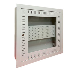 Installation Standard de 19 po Boîte à Bornes Porte Ventilée Petite Serrure Ronde 12U 400*600*120 Mural Armoire de Données - Product Image 5