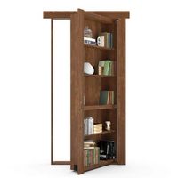 Porte bibliothèque invisible Murphy, bibliothèque magique, porte cachée, porte secrète pour villa