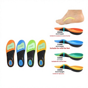 Plantillas Ortopédicas Deportivas Unisex para Pie Plano Ligero, Moderado o Severo, Soporte de Arco Alto, Almohadillas Ortopédicas XO - Product Image 1